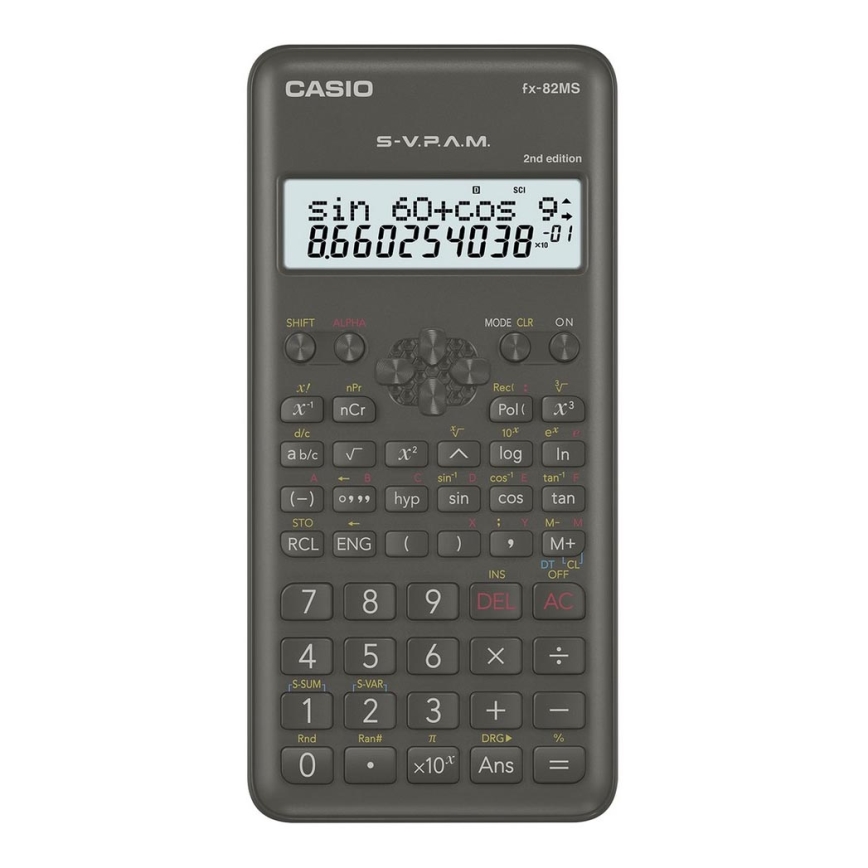 Casio - Calculatrice scolaire 1xAAA noire