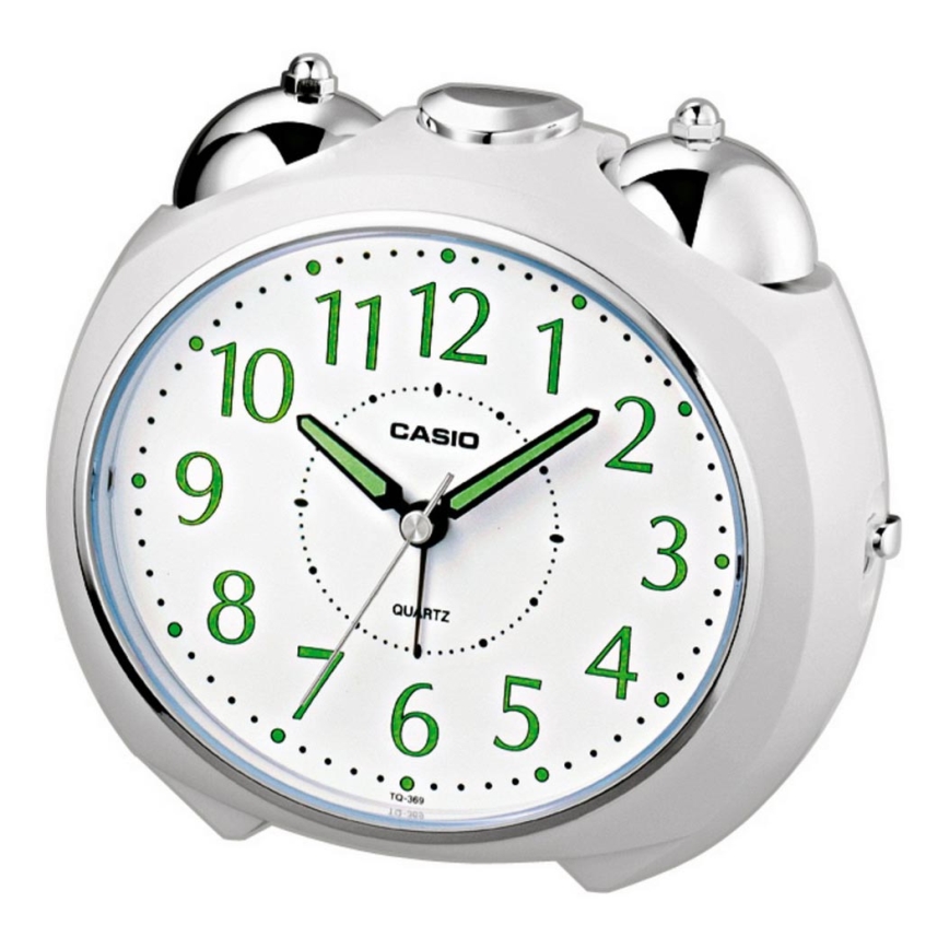 Casio - Réveil 1xLR14 blanc/chrome brillant