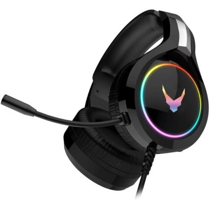 Casque avec microphone VARR GAMING RGB USB noir