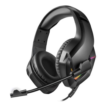 Casque gaming LED RGB VARR avec un micro