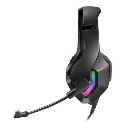 Casque gaming LED RGB VARR avec un micro