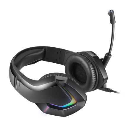 Casque gaming LED RGB VARR avec un micro