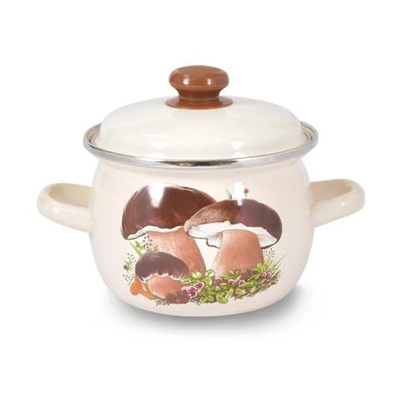 Casserole TORO 1,5 l avec couvercle, motif champignons