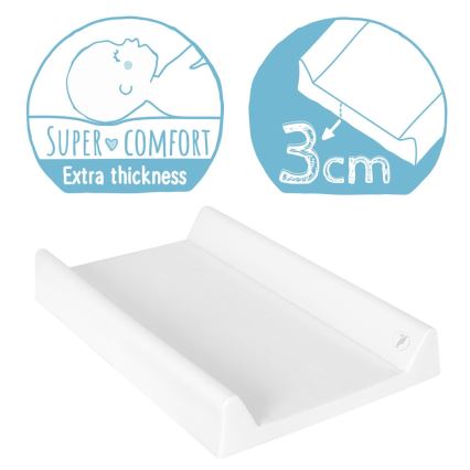 CebaBaby - Matelas à langer avec planche fixe bilatérale COMFORT 50x70 cm gris