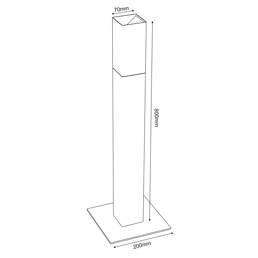 Cendrier sur pied ACCESSOIRES POUR FUMEURS 20x20 cm noir