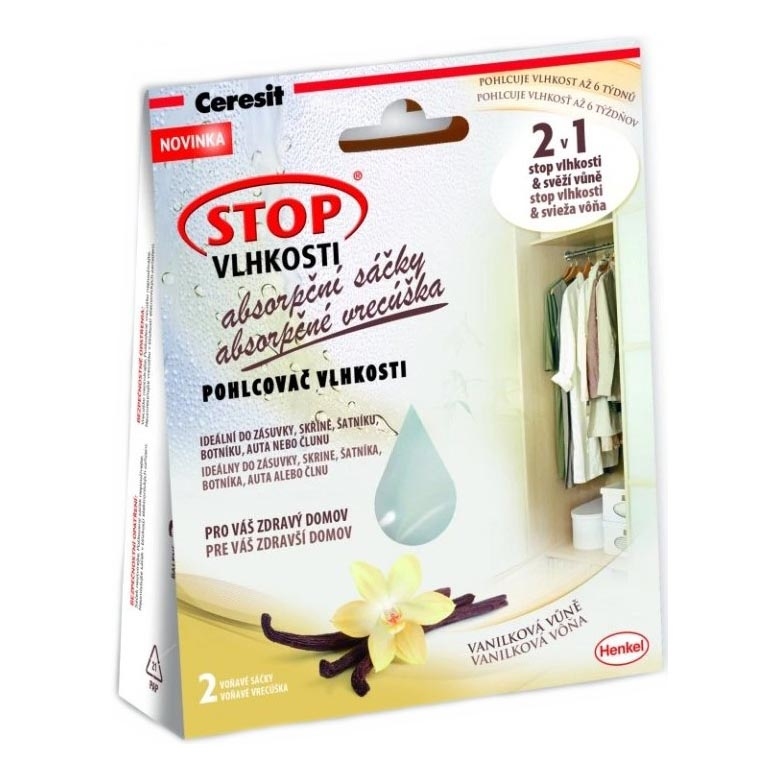 Ceresit - Sachets absorbeurs d'humidité 2x 50 g vanille