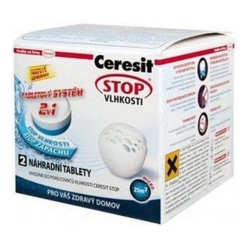 Ceresit – Tablettes pour absorbeur d'humidité 2 en 1 PEARL, 2 x 300 g, sans parfum