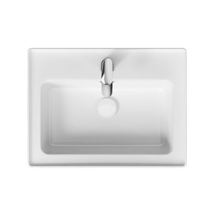 Cersanit K114-006 - Lavabo à encastrer CREA 44,5x60 cm céramique/blanc brillant