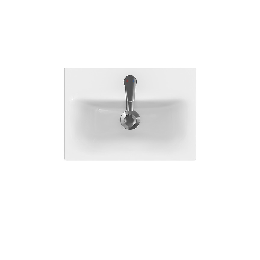 Cersanit K116-008 - Lavabo à poser/à suspendre MODUO SLIM 35x50 cm céramique/blanc brillant