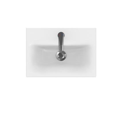 Cersanit K116-008 - Lavabo encastré MODUO SLIM 35x50 cm céramique/blanc brillant