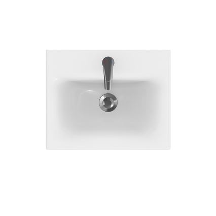 Cersanit K116-009 - Lavabo encastré MODUO 40 x 50 cm, céramique, blanc brillant