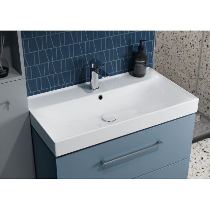 Cersanit K120-010 - Lavabo à encastrer LARGA 46x80,5 cm céramique/blanc brillant