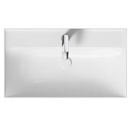 Cersanit K120-010 - Lavabo à encastrer LARGA 46x80,5 cm céramique/blanc brillant