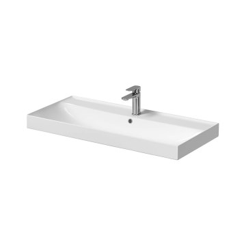 Cersanit K120-011 - Lavabo à encastrer LARGA 46x100 cm céramique/blanc brillant