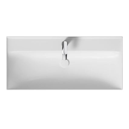 Cersanit K120-011 - Lavabo à encastrer LARGA 46x100 cm céramique/blanc brillant