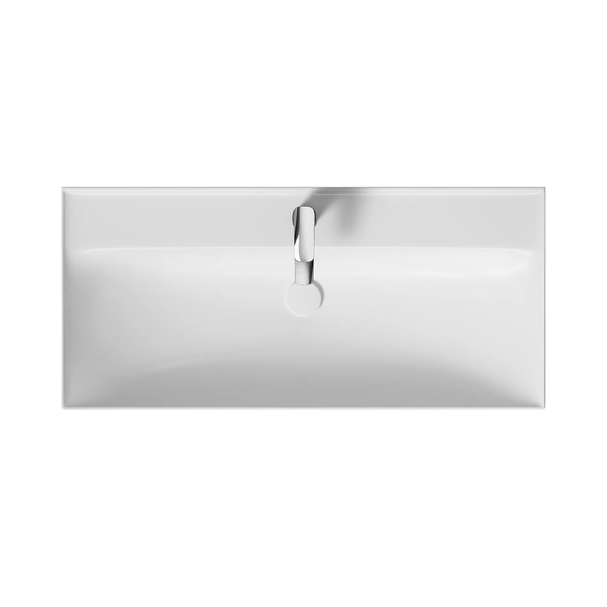 Cersanit K120-011 - Lavabo à encastrer LARGA 46x100 cm céramique/blanc brillant