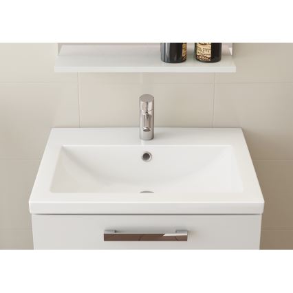 Cersanit K32-003-BOX - Lavabo encastré COMO 45x60 cm céramique/blanc brillant
