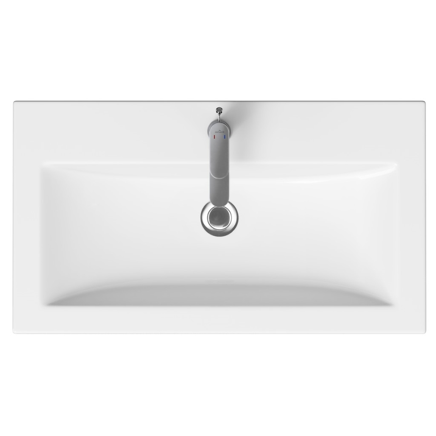Cersanit K32-004-BOX - Lavabo à poser/suspendu COMO 45x80 cm céramique/blanc brillant