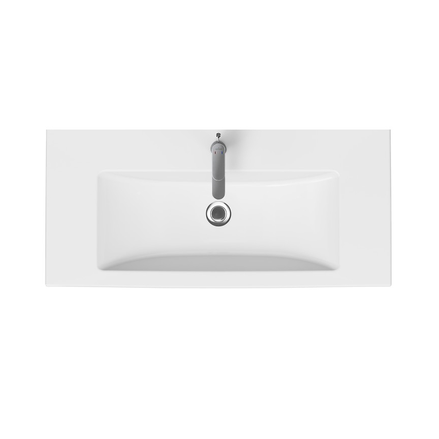 Cersanit K32-016-EX1 - Lavabo encastré COMO 45x100 cm céramique/blanc brillant