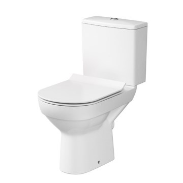 Cersanit K35-037 - Toilette sur pied avec un abattant CITY céramique/blanc