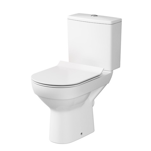 Cersanit K35-037 - Toilette sur pied avec un abattant CITY céramique/blanc