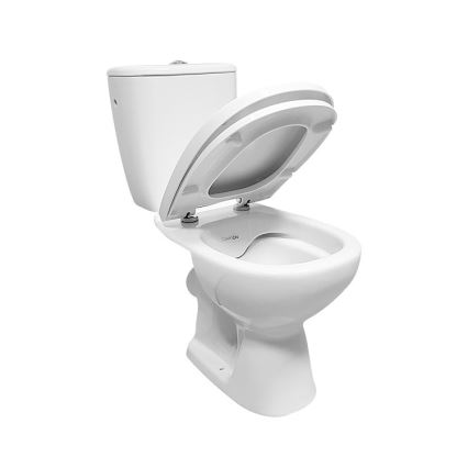 Cersanit K667-052 - Toilette sur pied avec un abattant ARTECO céramique/blanc
