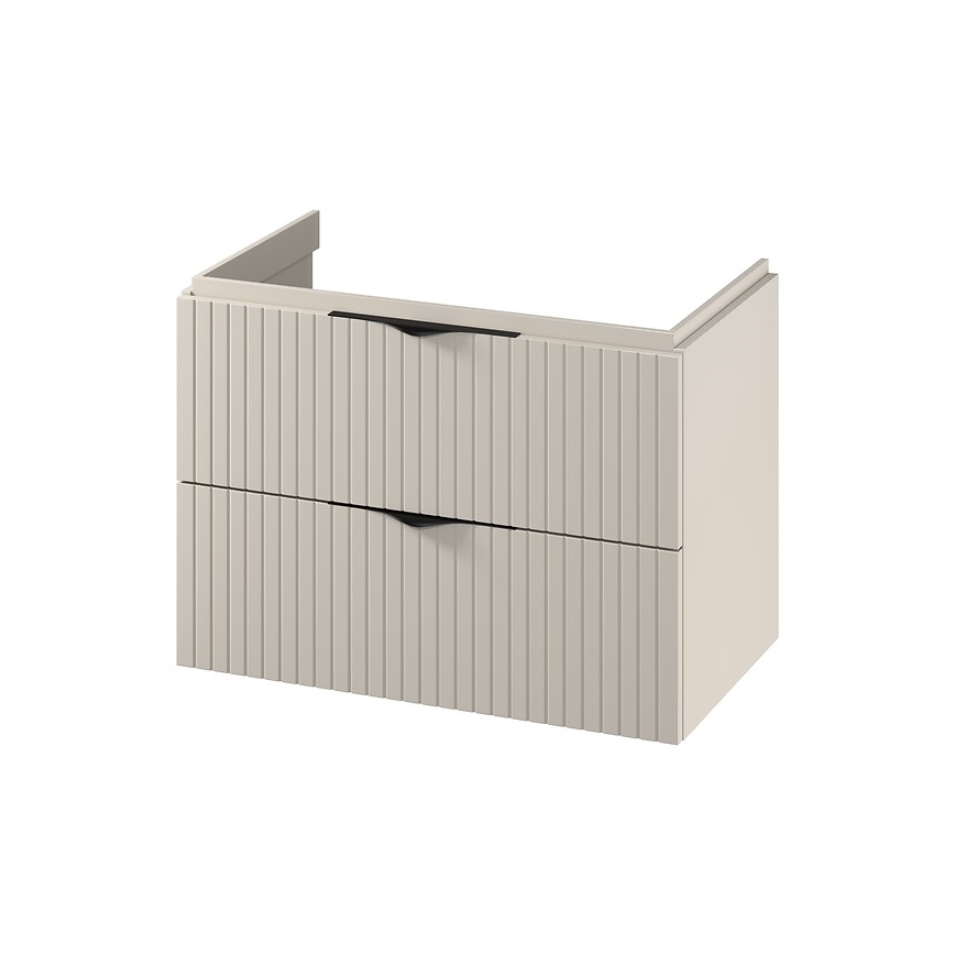 Cersanit S1015-003 - Meuble de salle de bains suspendu sous-vasque TIRSO 80x55x45 cm beige