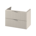 Cersanit S1015-003 - Meuble de salle de bains suspendu sous-vasque TIRSO 80x55x45 cm beige