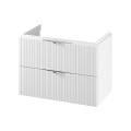 Cersanit S1015-004 - Meuble de salle de bains sous-vasque suspendu TIRSO 80 x 45 cm, blanc