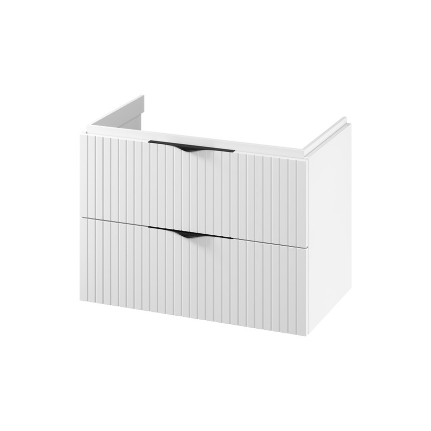 Cersanit S1015-004 - Meuble de salle de bains sous-vasque suspendu TIRSO 80 x 45 cm, blanc