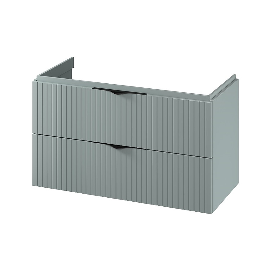 Cersanit S1015-012 - Meuble sous-vasque suspendu TIRSO 100x55x45 cm, coloris menthe