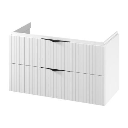 Cersanit S1015-014  - Meuble sous-vasque suspendu TIRSO 100x55x45 cm blanc