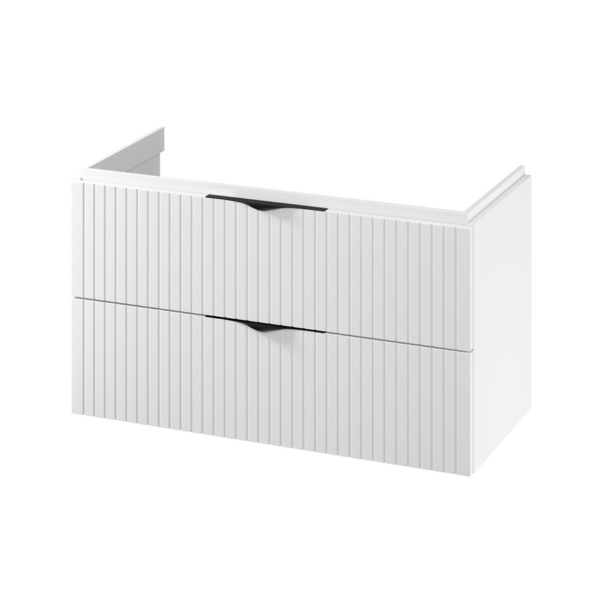 Cersanit S1015-014  - Meuble suspendu sous-vasque TIRSO 100x45 cm blanc