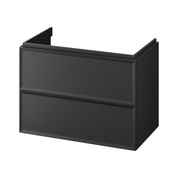 Cersanit S1017-003 - Meuble sous-vasque suspendu MILLE 80x55x45 cm noir
