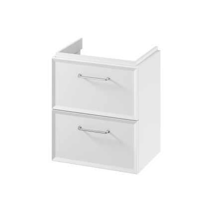 Cersanit S1021-005 - Meuble sous-lavabo suspendu MILLE SLIM 50x35 cm blanc