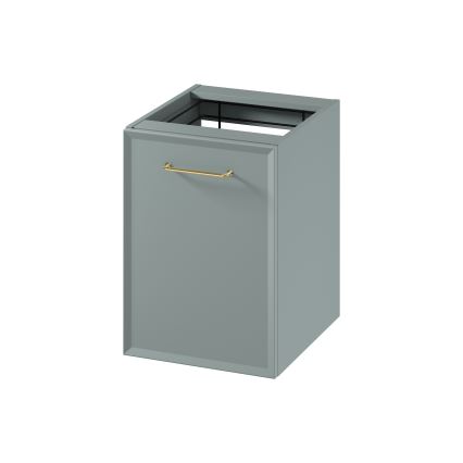 Cersanit S1022-010 - Meuble de salle de bains suspendu avec panier à linge MILLE 40x45 cm vert menthe