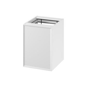 Cersanit S1022-011 - Meuble de salle de bains suspendu MILLE avec panier à linge intégré, 40 x 55 x 45 cm, blanc