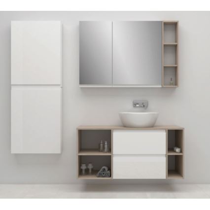 Cersanit S590-030 - Armoire de salle de bain avec miroir MEDDIE 80x40 cm