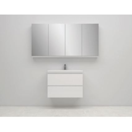 Cersanit S590-030 - Armoire de salle de bain avec miroir MEDDIE 80x40 cm