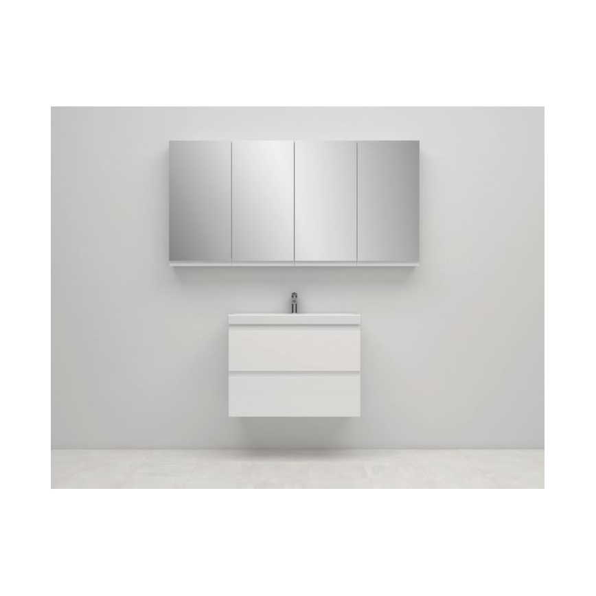 Cersanit S590-030 - Armoire de salle de bain avec miroir MODUO 80x40 cm