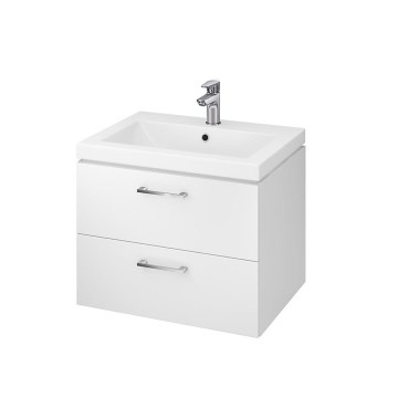 Cersanit S801-147-DSM - Armoire suspendue pour salle de bains avec vasque ELODY 46x60 cm blanc