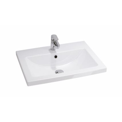 Cersanit S801-147-DSM - Armoire suspendue pour salle de bains avec vasque ELODY 46x60 cm blanc