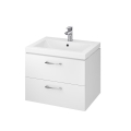 Cersanit S801-147-DSM - Meuble de salle de bains suspendu avec lavabo LARA 60 x 45 cm blanc