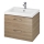 Cersanit S801-148-DSM - Meuble de salle de bain suspendu avec lavabo LARA 46x60 cm noyer