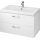 Cersanit S801-149-DSM - Armoire suspendue pour salle de bains avec vasque ELODY 46x80 cm blanc