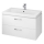 Cersanit S801-149-DSM - Meuble de salle de bains suspendu avec lavabo LARA 80x46x45 cm blanc