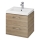 Cersanit S801-153-DSM - Armoire suspendue pour salle de bains avec vasque ELIS 46x50 cm noyer