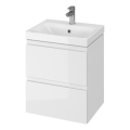 Cersanit S801-230-DSM - Meuble de salle de bains suspendu avec lavabo MODUO 50x40 cm, blanc