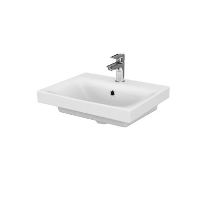 Cersanit S801-230-DSM - Meuble de salle de bains suspendu MODUO 50 x 62 x 40 cm avec vasque, blanc