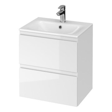 Cersanit S801-312-ECO - Meuble de salle de bains suspendu avec vasque MODUO 50x57x40 cm blanc